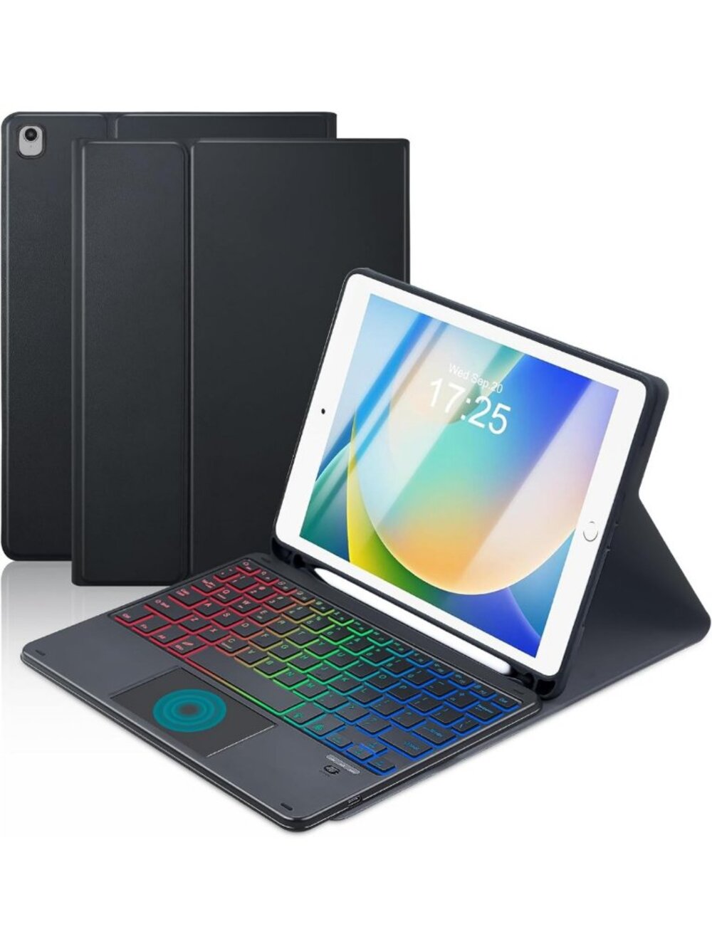 10.2-Inch Touchpad Keyboard Case for iPad 9th/8th/7th Gen - Slim, Lightweight